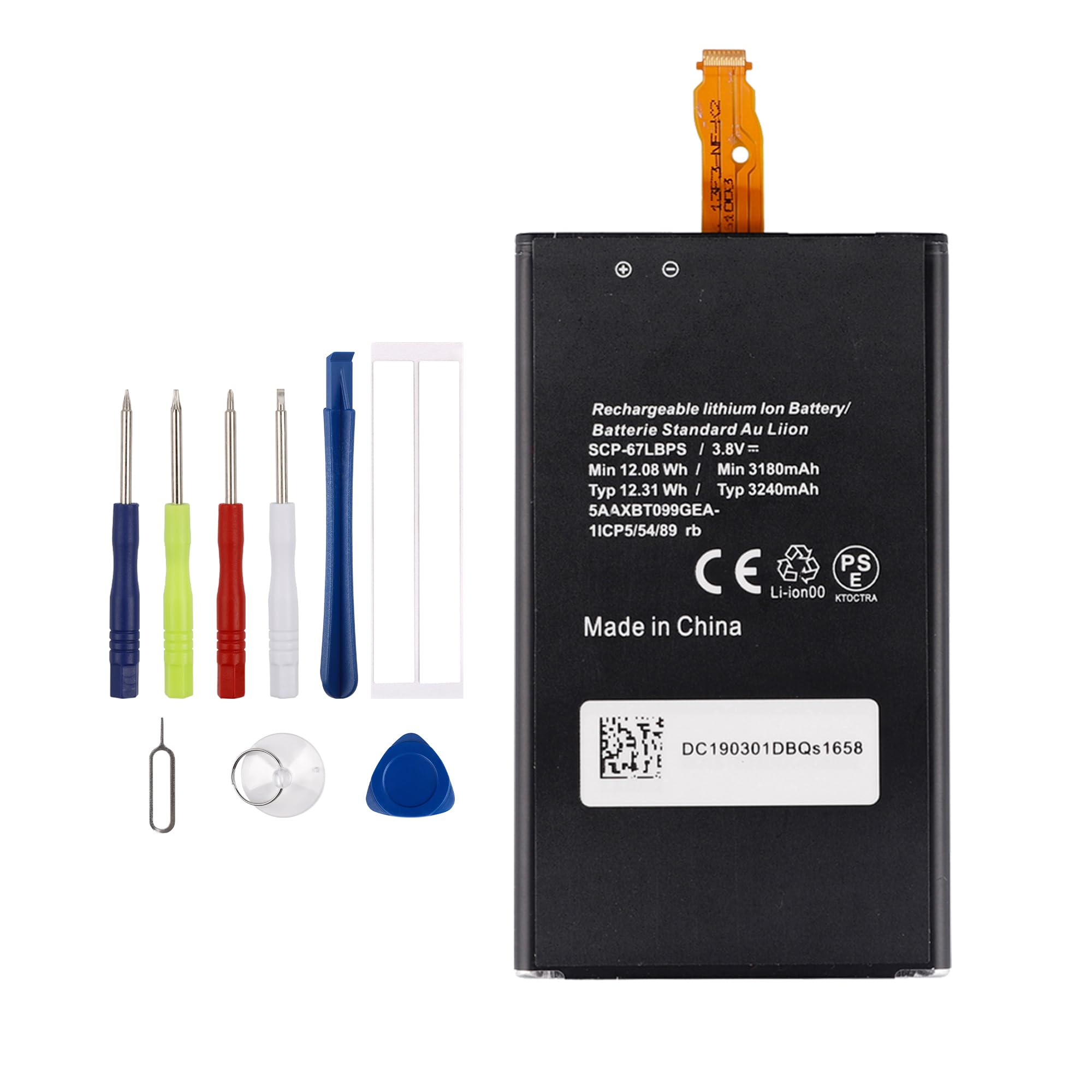 Amazon.com: Vvsialeek SCP-67LBPS Replacement Battery