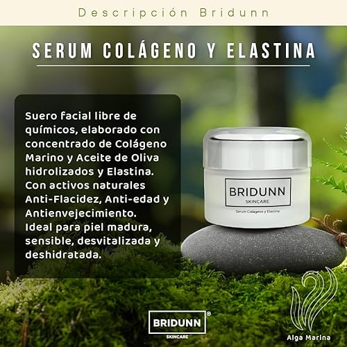 Miniatura 5 de BRIDUNN SKINCARE Suero facial rejuvenecedor de colágeno y elastina, 1 onza líquida