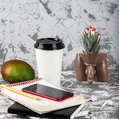 Miniatura 6 de Macetero para el pene, maceta de resina, jarrón con forma de cuerpo, macetas únicas y divertidas, macetas de arte de pene para plantas de interior,