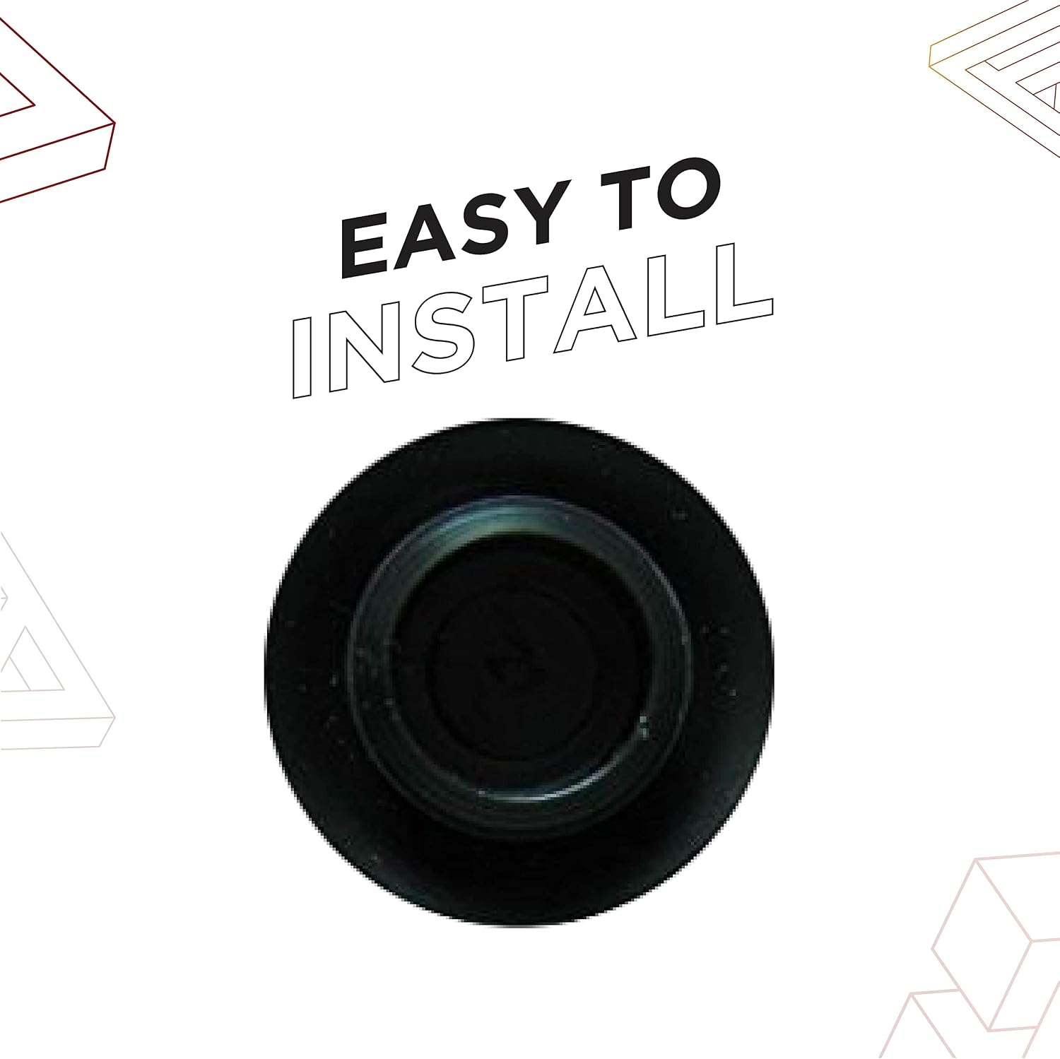 4 Pack 0.5 Inch Flush Mount Black Plastic Body and Sheet Metal Hole Plug, Button Plugs with Flush-Type Heads for Plugging Holes in Automobile Bodies, Tanks, Refrigeration Units