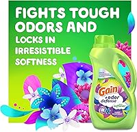 Vista 3 de Gain + Líquido suavizante de tela Odor Defense, aroma súper fresco, 150 cargas, compatible con él (el embalaje puede variar)