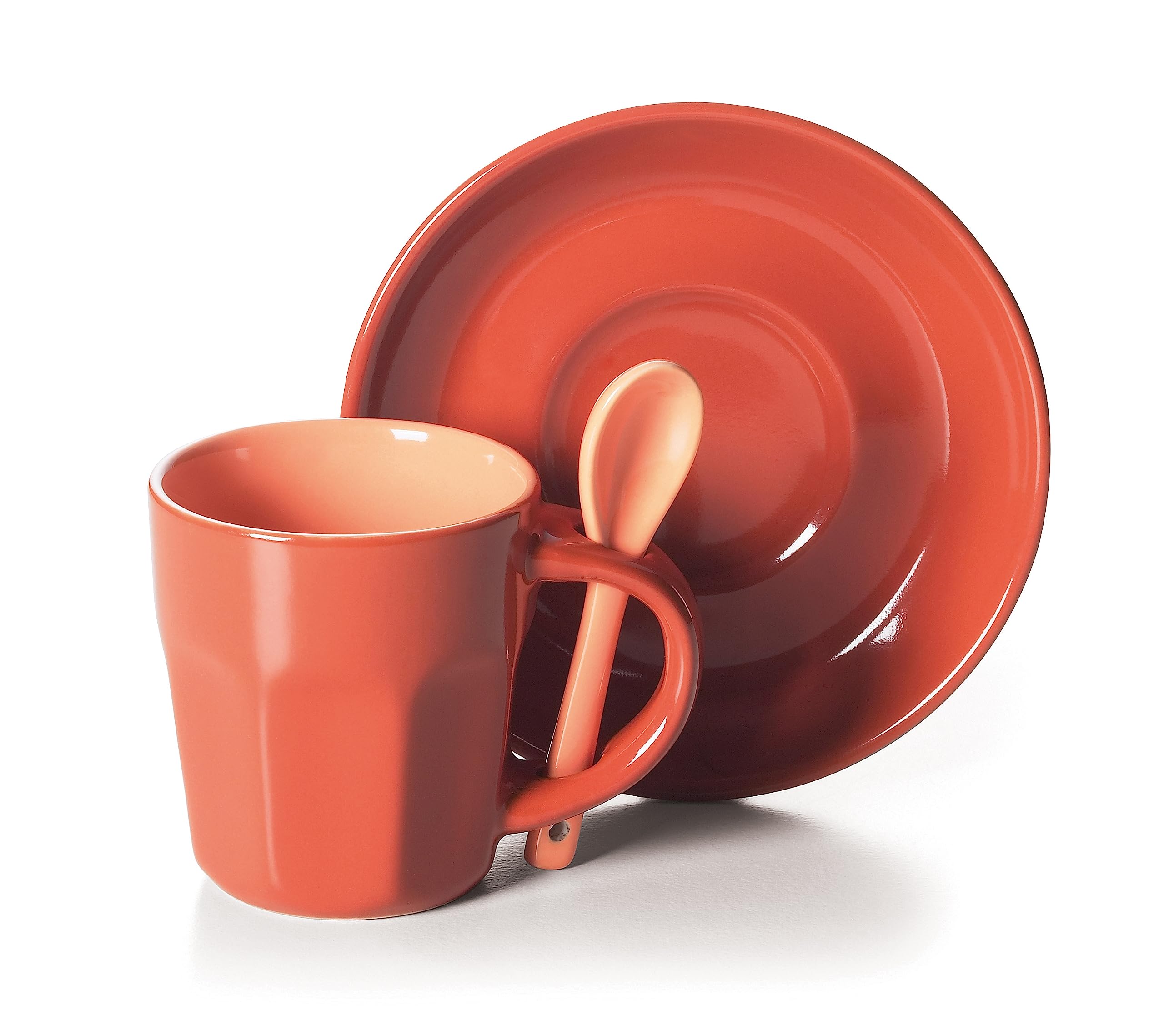 Excelsa Abbraccio Lot de 6 Tasses à café, céramique, Multicolore, 5,5 x 5,5 x 6,5 cm, 1,47 kg