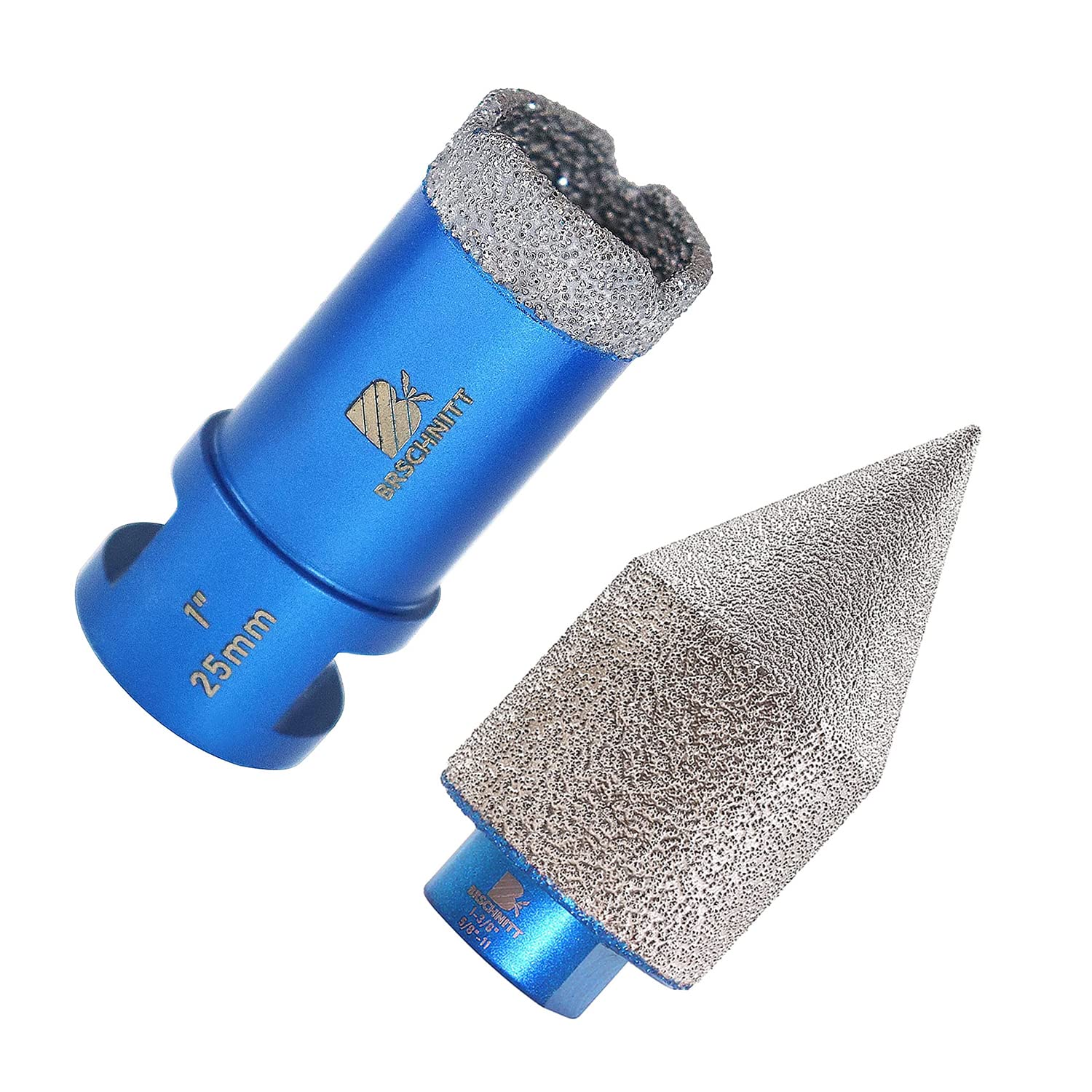 1 Inch Diamond Core Drill Bit for Porcelain Tile Ceramic Marble Granite Drilling,Diamond Beveling Chamfer Bit,Diamond Finger Milling Bits