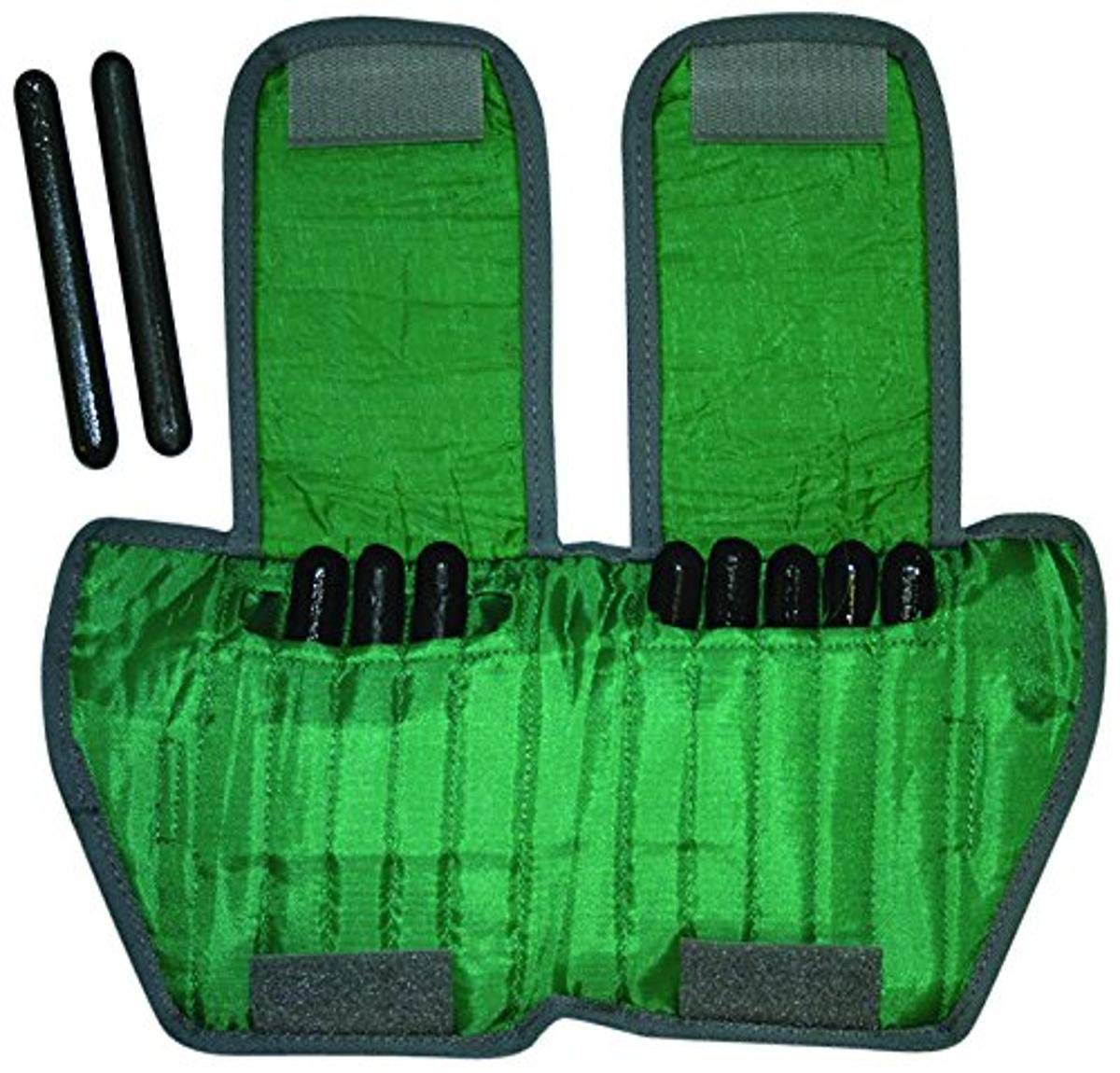 CanDo Verstellbares Knöchelgewicht Paar 2,3 kg je Grün – Verstellbare Gewichtsmanschetten mit Herausnehmbaren Einsätzen für Beinkrafttraining, Rehabilitation & Fitnessübungen