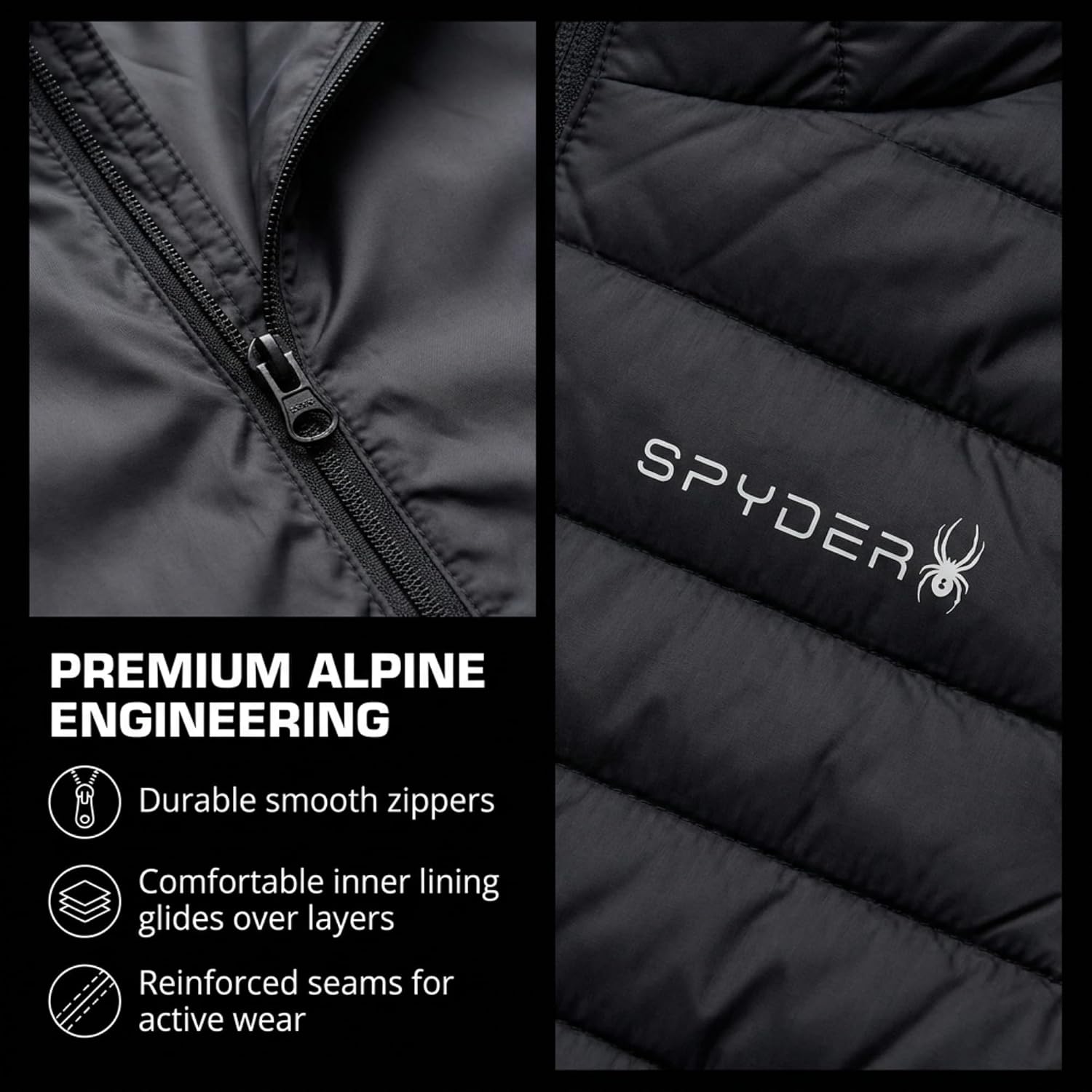 Spyder Boys Puffer Jacket - Packable Lightweight Hooded Winter Coat