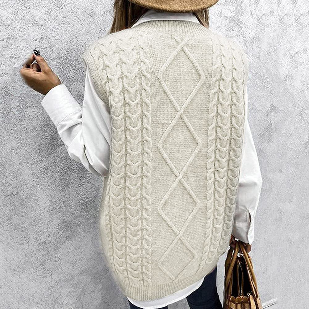 Strickweste Für Damen, ärmellos, Mit V-Ausschnitt Produktbild-Vorschau 12