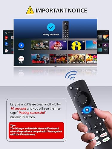 Miniatura 4 de Control remoto de TV por voz para televisores inteligentes InsigniaToshibaPioneerAMZ, reemplazo para L5B83G, NS-RCFNA-21, NS-RCFNA-19, CT-RC1US-21,