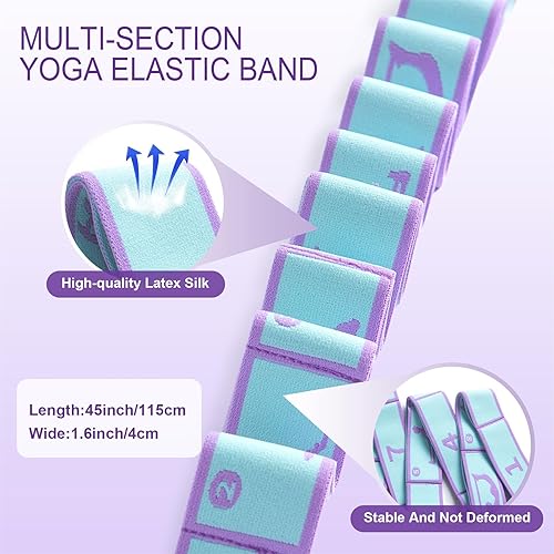 Miniatura 2 de Correas elásticas de yoga para terapia física, danza, yoga, pilates, gimnasia, ejercicio, flexible, para mujeres y hombres