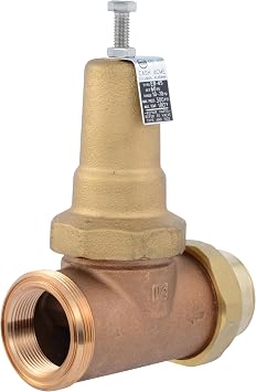 Cash Acme EB45 Pressure Regulating Valve, Single Union, 1-1/2 Inch NPT Female x NPT Female, Metal Top, 60 PSI, PVA41M-SUTH-60