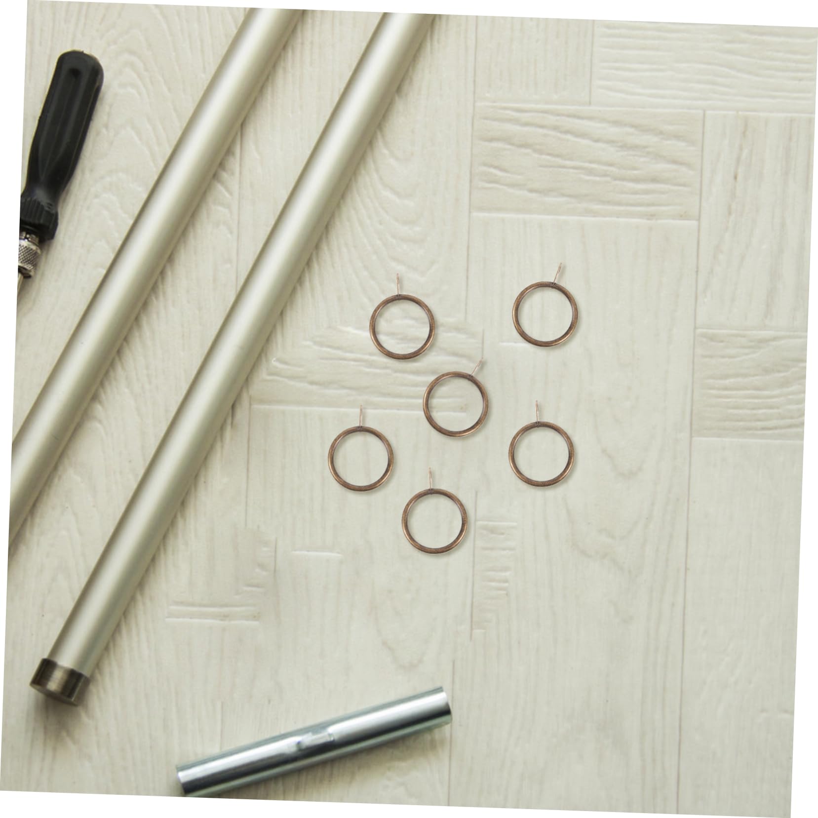 GOOHOCHY 20pcs Shower Curtain Eyelet Rings Drapery Hanging Rings for Easy Installation Elegant Design for Home Decoration Compatible with Various Curtain Styles