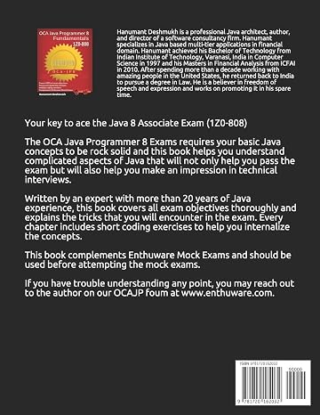 OCAJP Associate Java 8 Programmer Certification Fundamentals: 1Z0-808