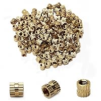 Vista 93 de Tuercas moleteadas de rosca hembra M3x3mm, 200 piezas Hx4mm OD latón roscado inserción tuercas de inserción hidráulica soldada junta junta surtido