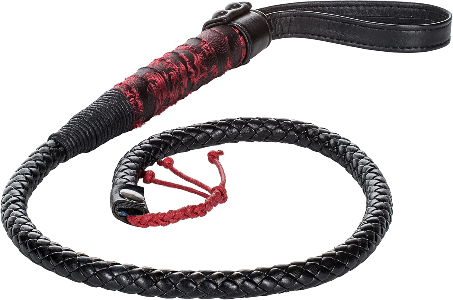 CalExotics Scandal Bull Whip – Fetish Lingerie Adult Sex Toys - Sturdy Whipping Hand Toy for Couples - Sexy Fantasy Whip – Black,SE-2712-33-1