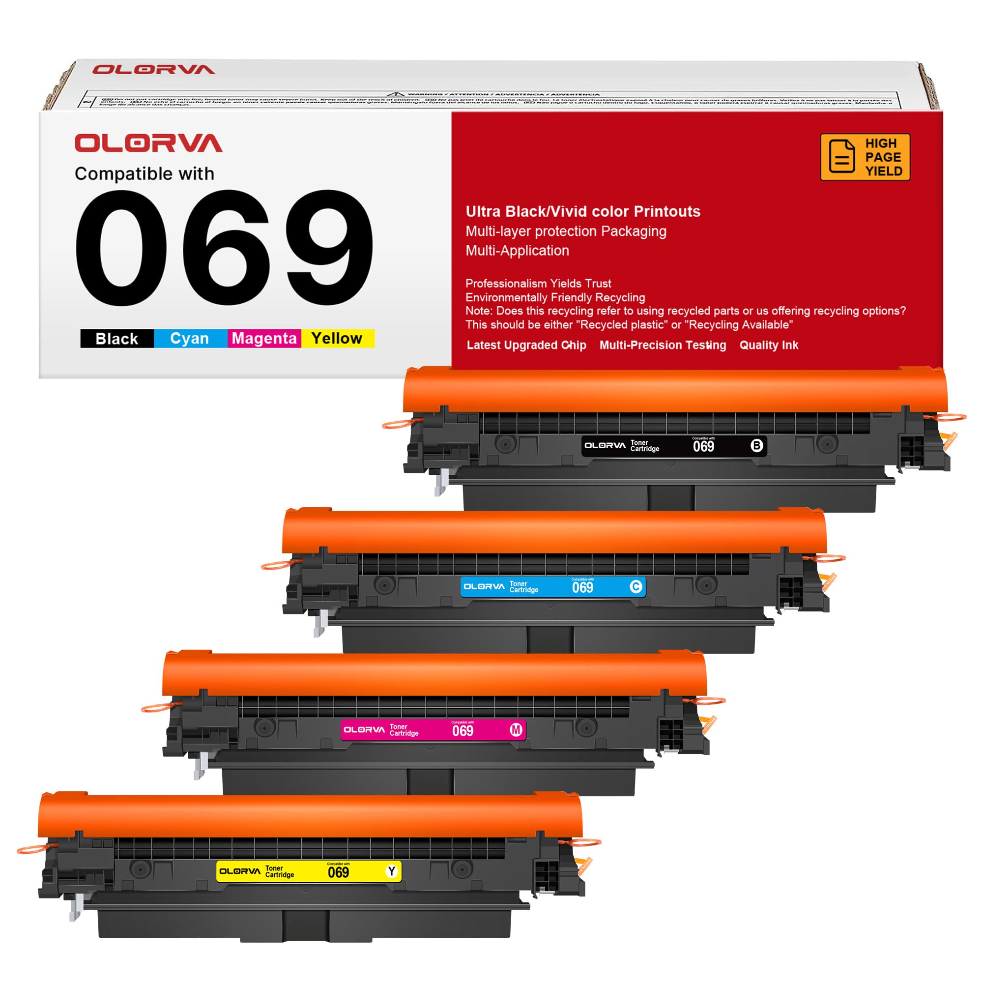 Amazon.com: 069 Toner Cartridge Set MF753Cdw - 4 Pack Replacement