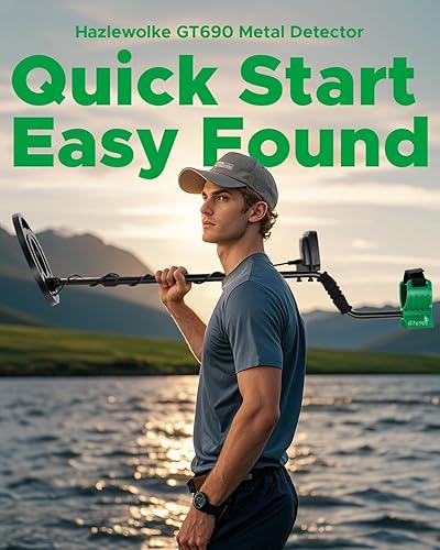 Miniatura 2 de Detector de metales para adultos y niños, detectores de metales profesionales de alta precisión con bobina detector de metales impermeable de 10