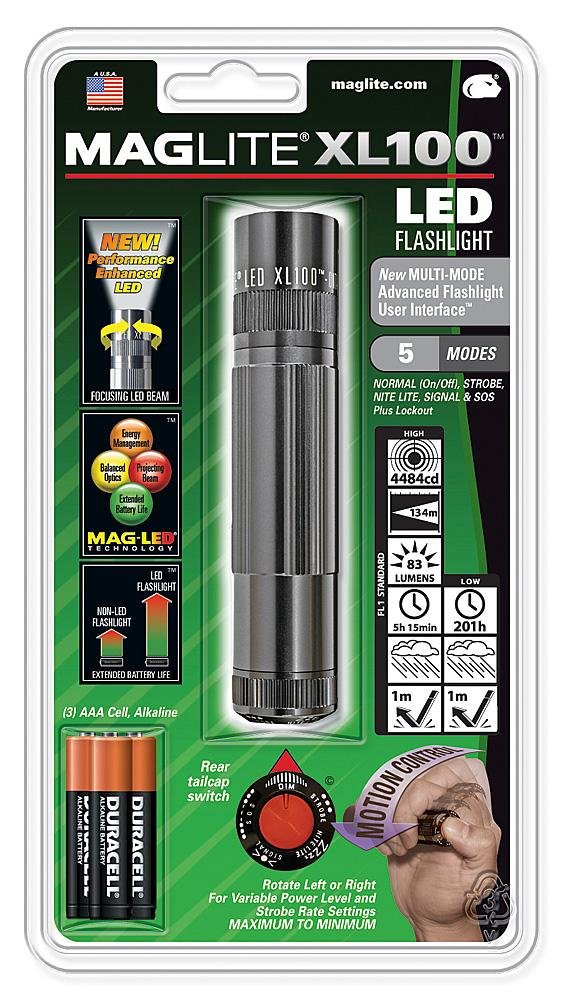 Amazon.co.jp: マグライト マグライトLED グレーミニマグ LED XL 100