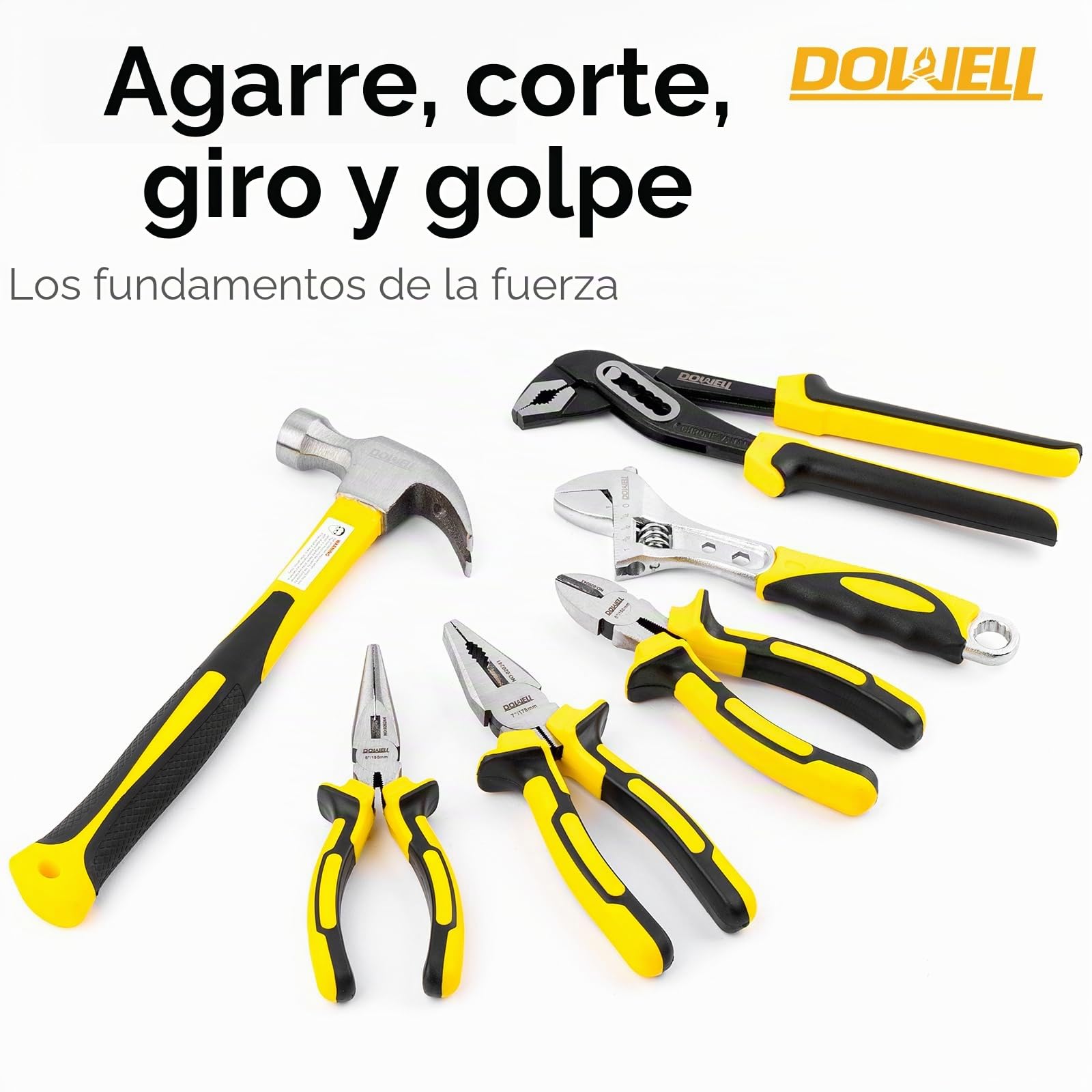DOWELL Kit de herramientas conjunto de herramientas 62 unids dueño de la casa Herramientas conjunto llave alicates destornilladores kit herramientas reparación