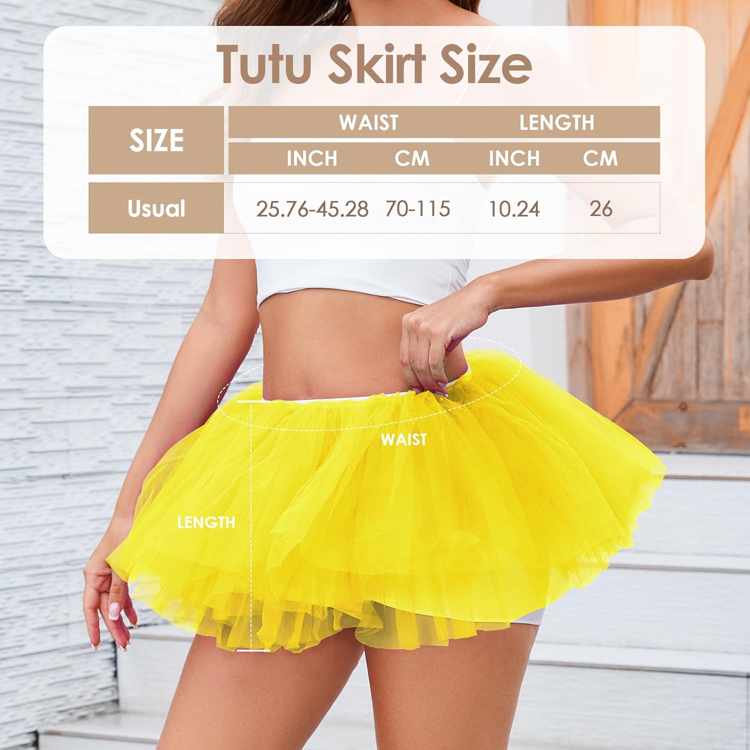 Women 5 Layers Tutu Fluffy Dance Ballet Bubble Skirt Puffy Elastic Tulle Short Skirts Halloween Christmas Costume - Image 2