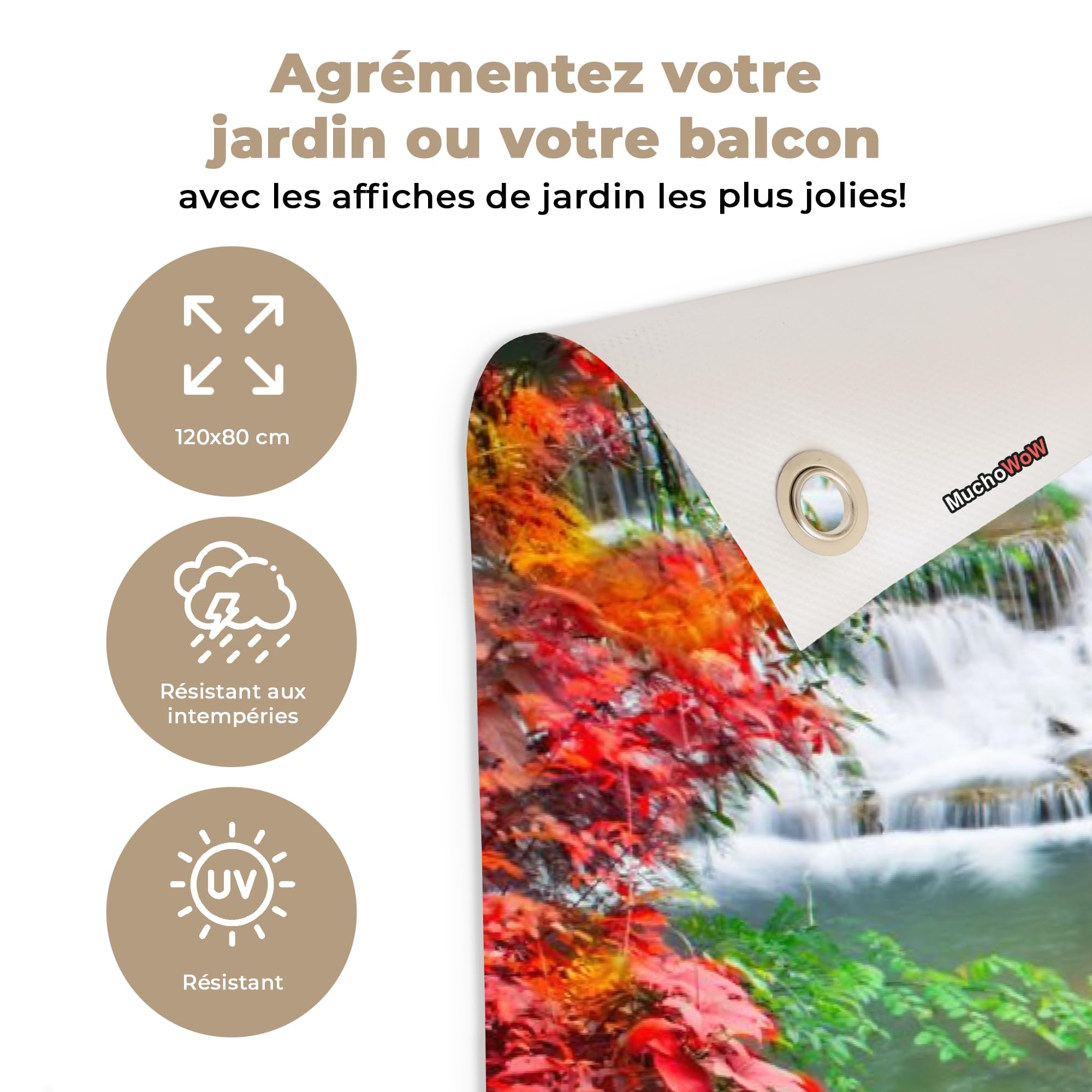 MuchoWow© Décoration Jardin Bâche Décorative Posters Décoratifs Decoration