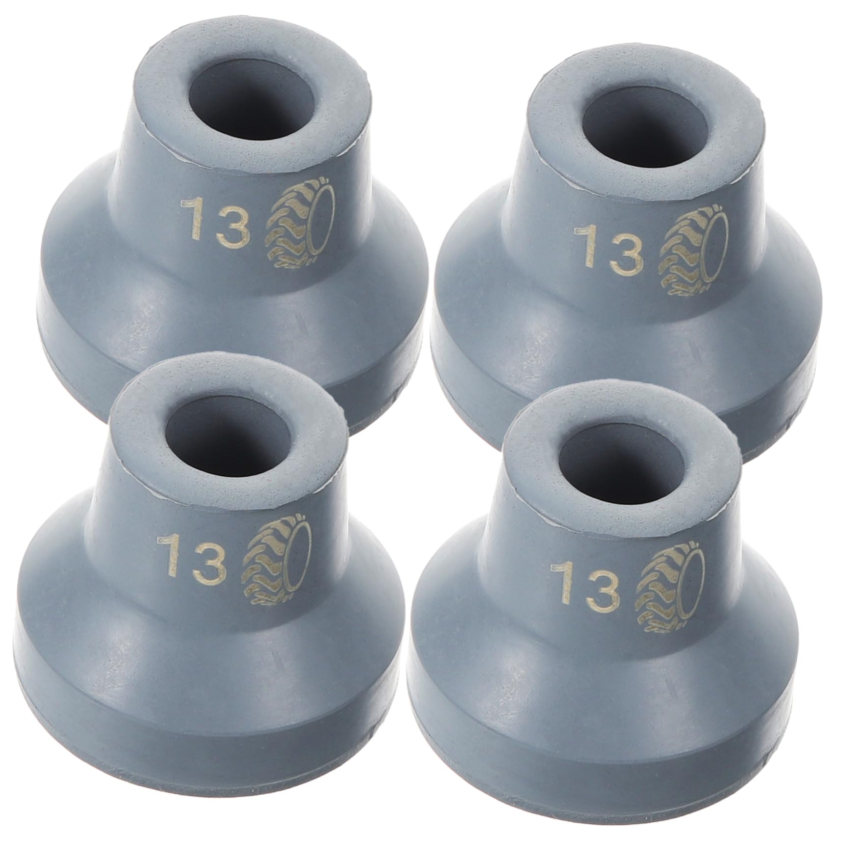 FRCOLOR 4pcs Crutches Foot Pad Crutch Tips Non-Slip Crutch Pad Tips for Walking Sticks Walking Pole Parts Non-Slip Crutch Feet Tip Trekking Poles Anti-Skid Tip Rubber Rattan Tire Elder