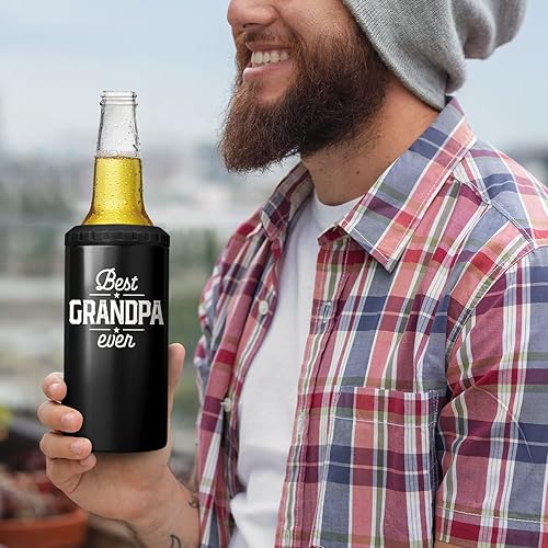 Vista 75 de SANDJEST Mechanics - Vaso Machanic para papá, caja de herramientas 4 en 1, vaso de 12 onzas, enfriador de latas de acero inoxidable delgado, regalo