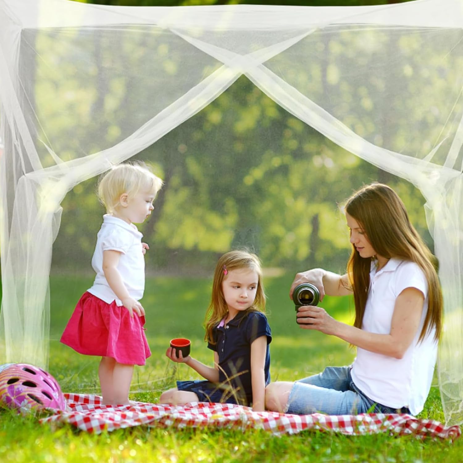 4 Corners Mosquito Net for Mosquiteros para Camas Bed Canopies Netting Bed Drapes Rectangular Mosquito Mesh for Camping Home Outdoor Travel
