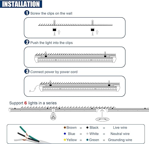 Miniatura 3 de EPESTOEC Luz LED para tienda de 8 pies, 12000 lúmenes, 80 W, 5000 K blanco súper brillante, luz de tubo LED T8 integrada en forma de V, luces de