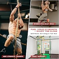Vista 6 de Climbing Rope Gym Workout - 10FT 15FT 20FT 25FT 30FT 35FT Heavy Duty Jute Thick Ropes for Adults Strength Training Outdoor Tree Swing Indoor Home