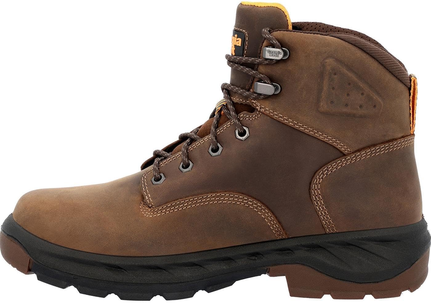 Georgia Boot OT Waterproof Work Boot, Brown, Size 8(W) - Image 5
