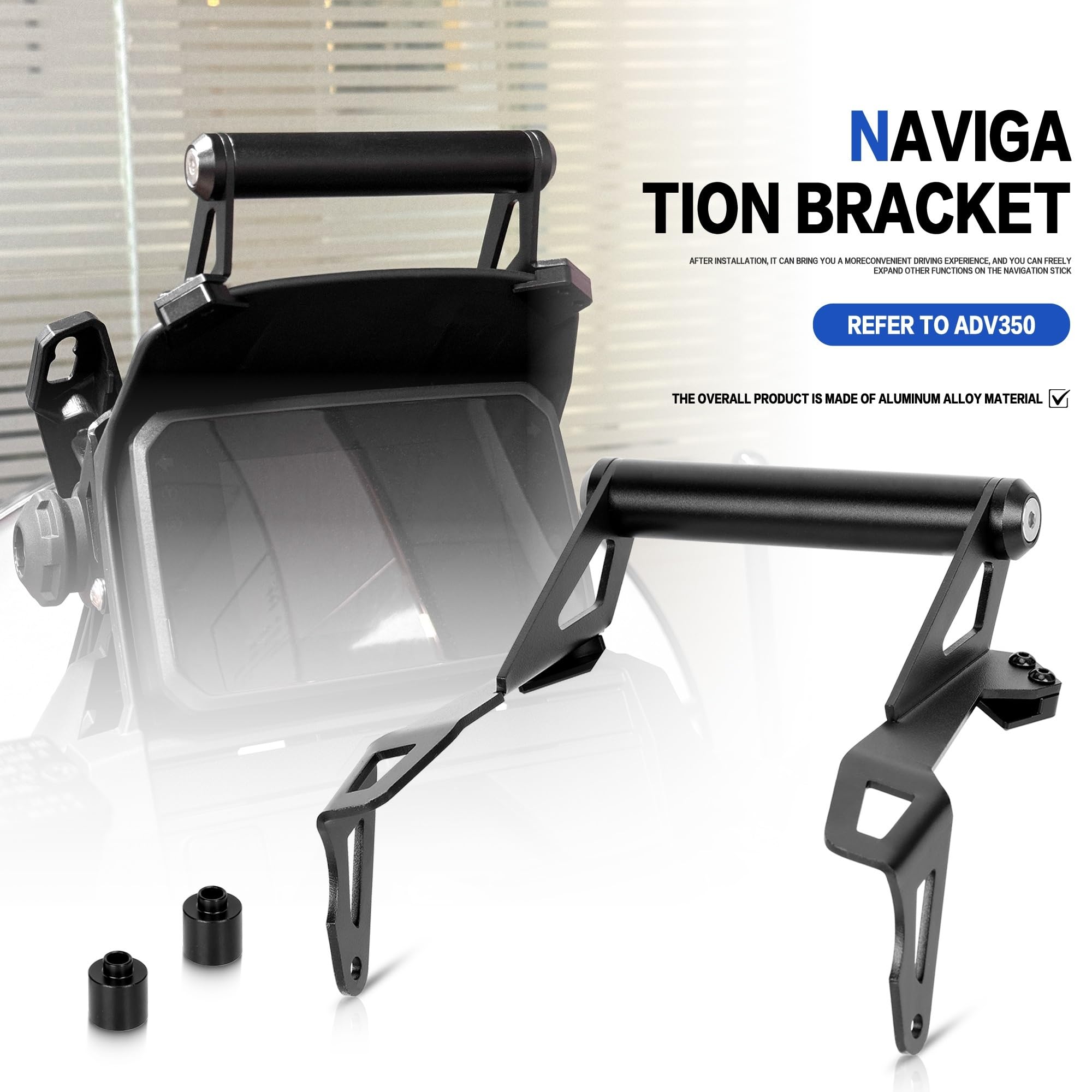 Soporte de Motocicleta Compatible con Honda ADV 350 2022-2025, Accesorios para Motocicleta, Soporte de navegación GPS, Soporte para teléfono móvil de 22 mm.