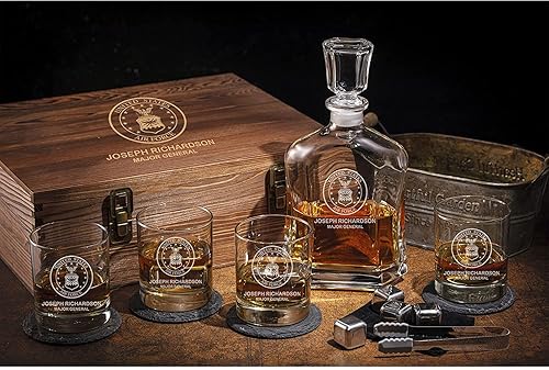 Miniatura 5 de Juego de decantador de whisky personalizable