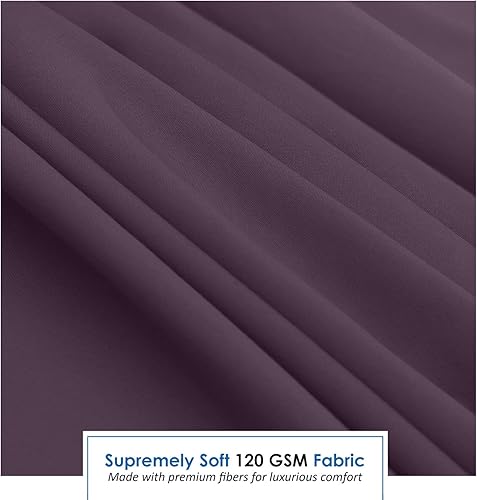 Miniatura 7 de Nestl Bedding RV corto Queen, Microfibra, Berenjena Púrpura, Juego de 4 piezas
