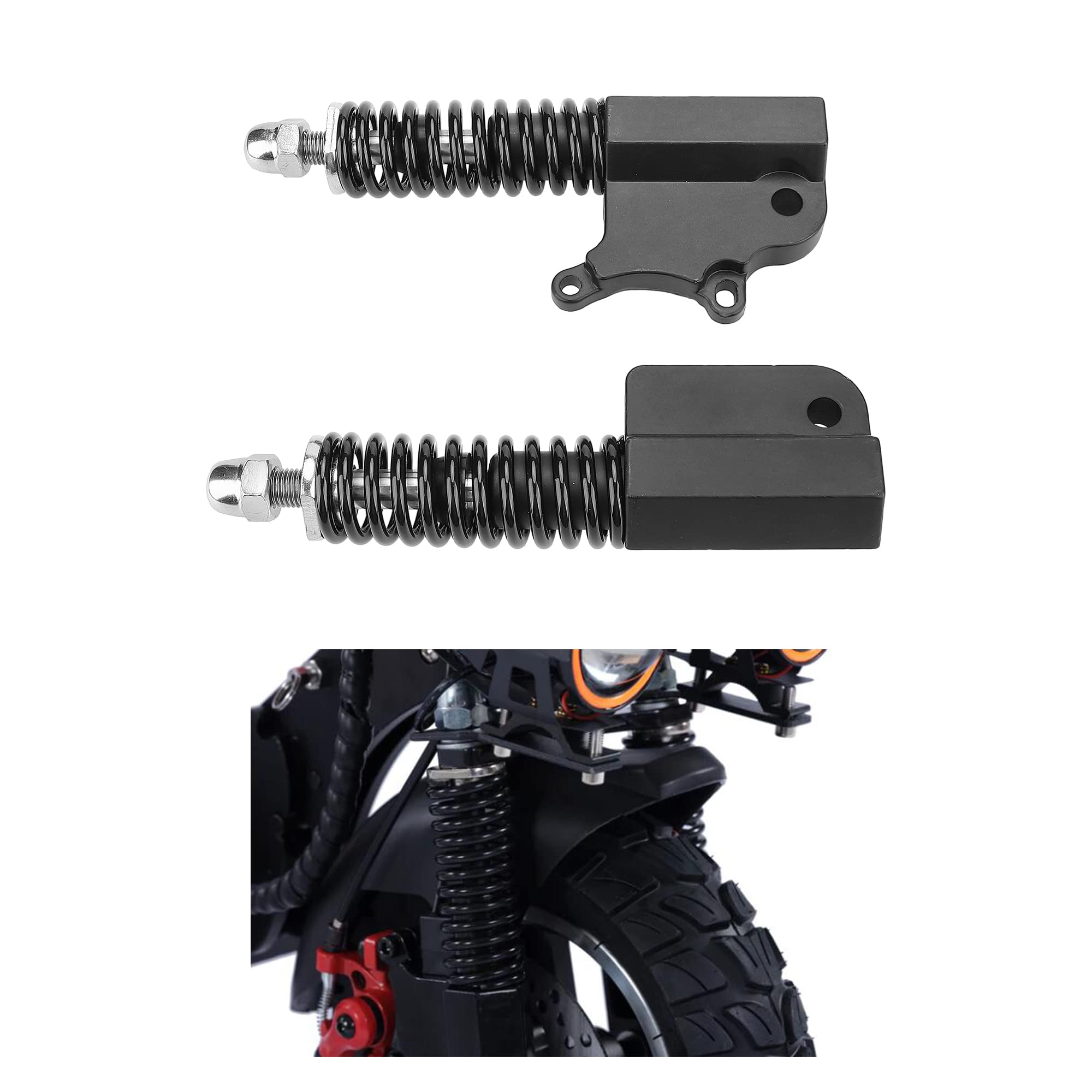 10 Pouces 1 Paire Amortisseur Avant Hydraulique pour Kugoo M4 Suspension Fourche Avant pour Scooter Electrique Accessoires Trottinette Pièce de Rechange