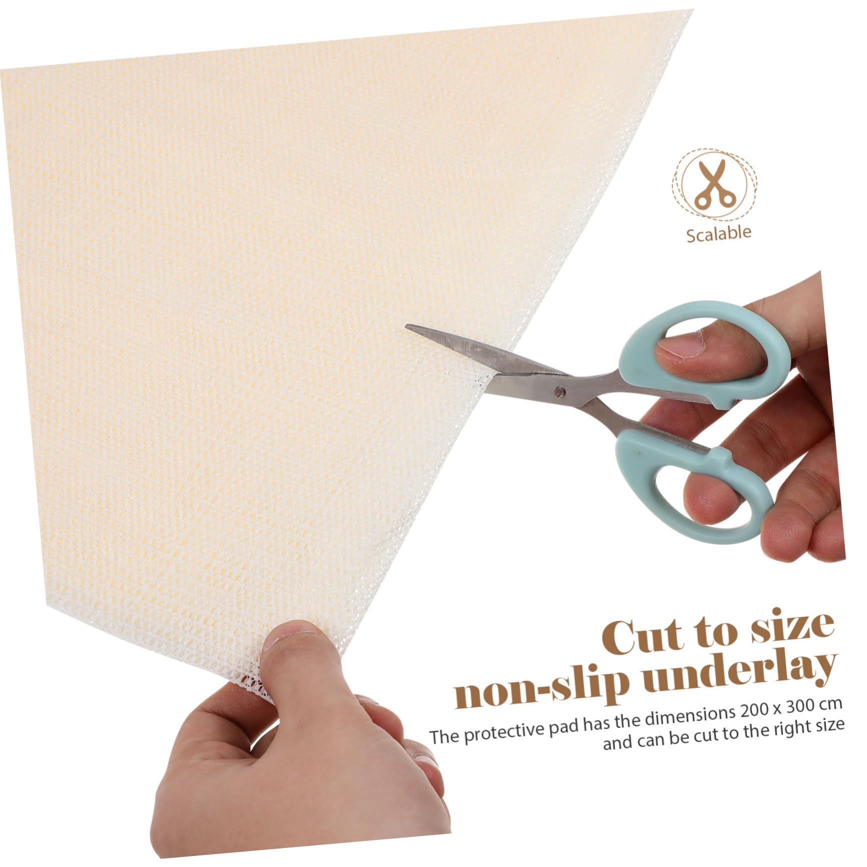 Tapis Antidérapant en PVC pour Protection de Sol 200x300cm Installation Facile Évite Le Glissement pour Tapis et Parquet