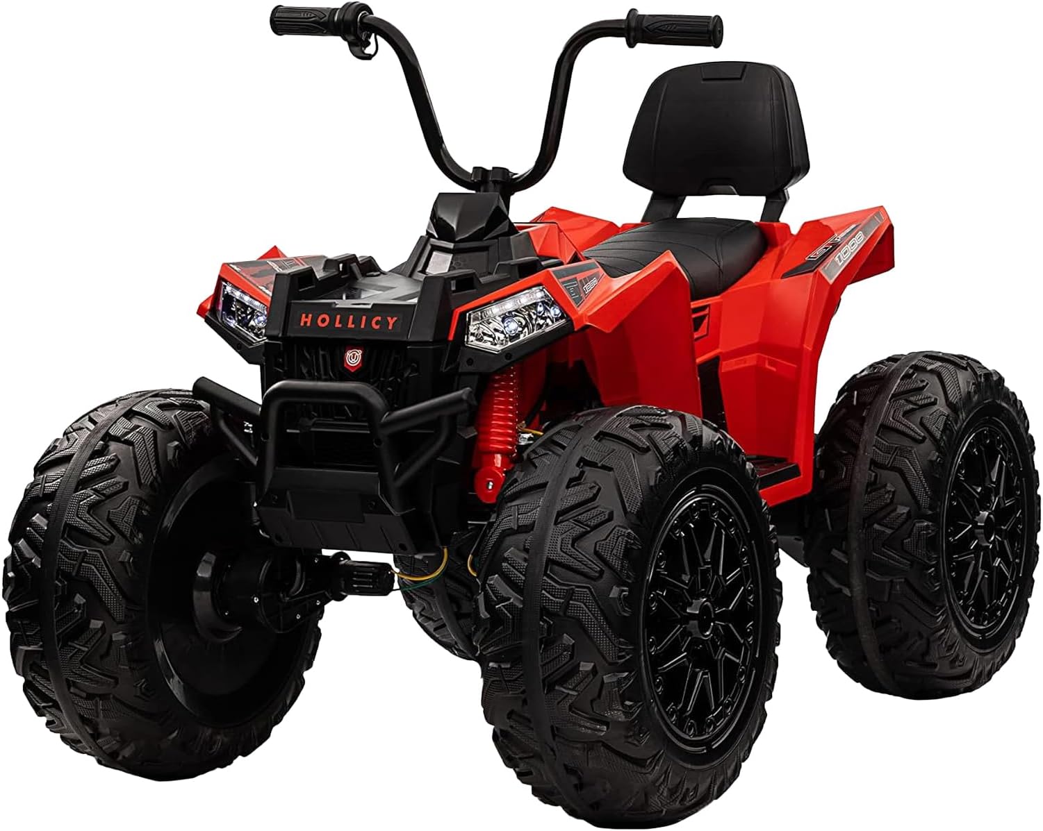 Lovely Baby Kids Power Riding Quad Bike LB 808E, Ride On 4 Wheel Motorcycle, 24V AMP Battery Operated Electric Bike, Off-Road Drive Vehicle Gift For up to 15 years (100% Assembled, Red)