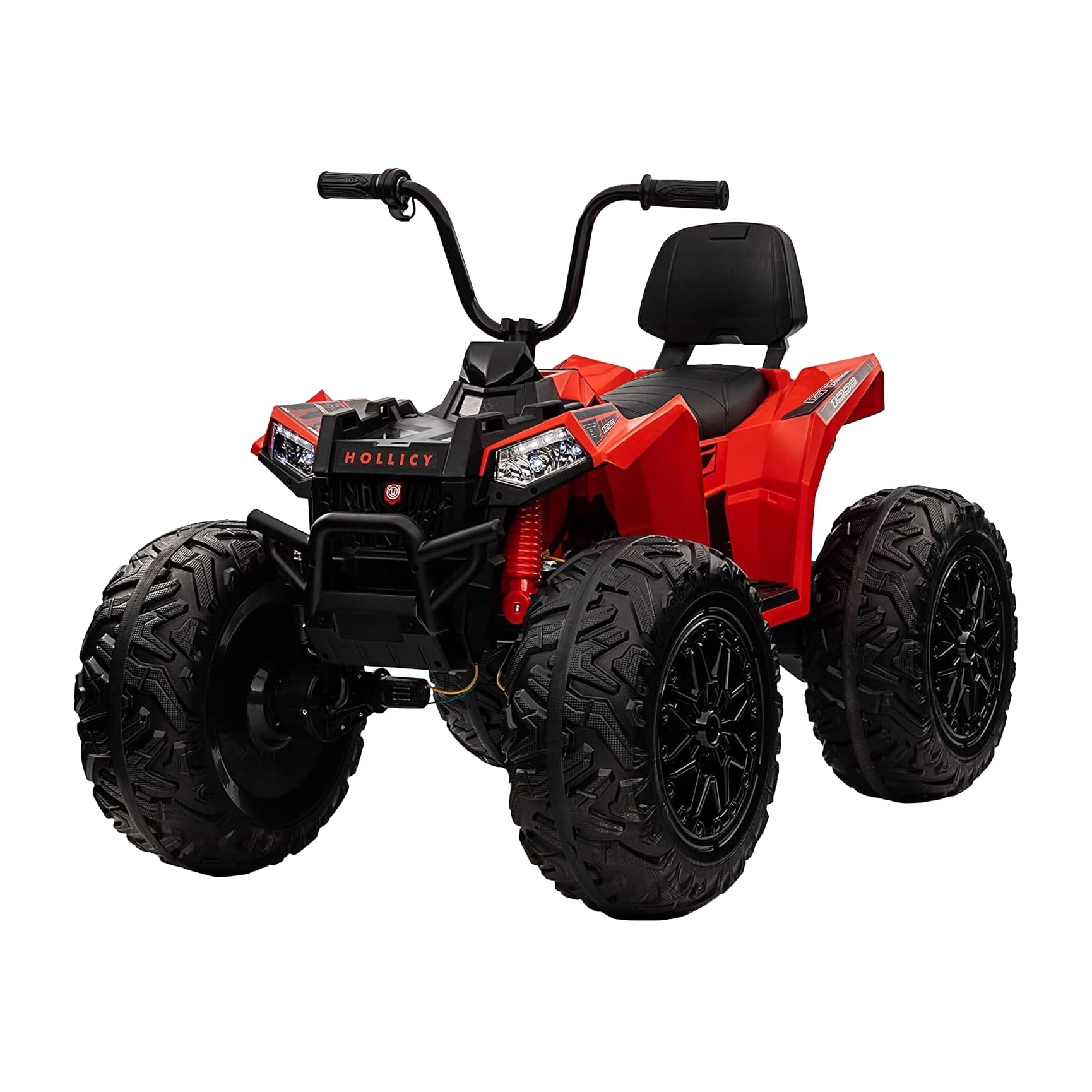 Lovely Baby Kids Power Riding Quad Bike LB 808E, Ride On 4 Wheel Motorcycle, 24V AMP Battery Operated Electric Bike, Off-Road Drive Vehicle Gift For up to 15 years (100% Assembled, Red)