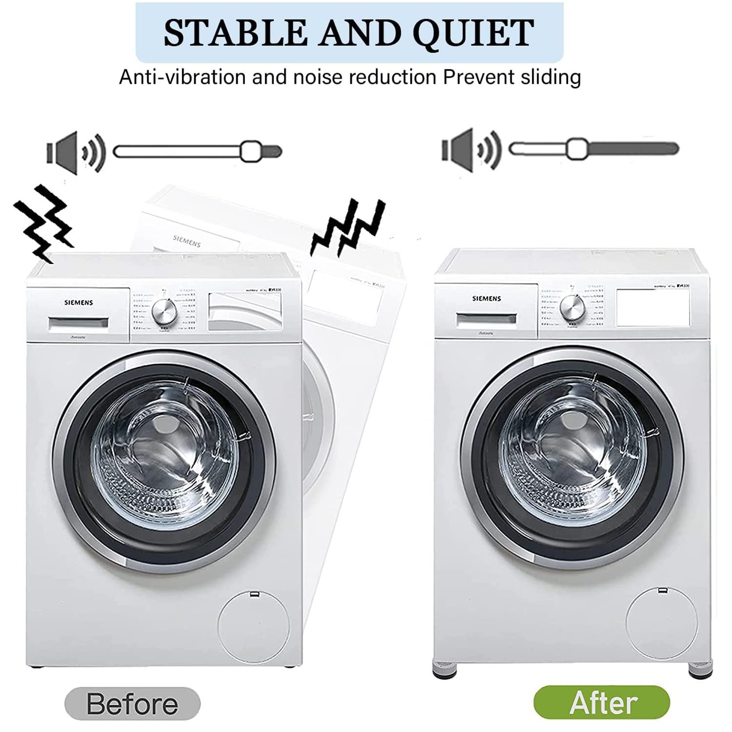 4 Pezzi/8 Pezzi Piedini Antivibrazione, Piedini In Gomma, Tappetino