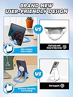 Vista 27 de Regalos para papá para el Día del Padre de parte de hija, hijo, soporte para teléfono celular: paquete de 2 soportes ajustables para teléfono