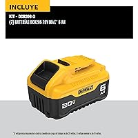 Vista 2 de DeWalt DCB206-2 20V máx 6.0Ah batería de ion de litio, 2