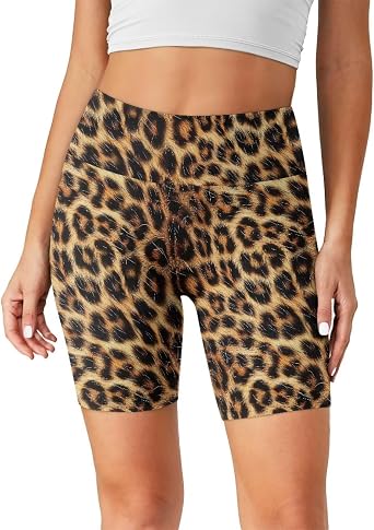 Biker Shorts High Waist 8 Workout Shorts Tummy Control Athletic Shorts for Women Gym Yoga Shorts