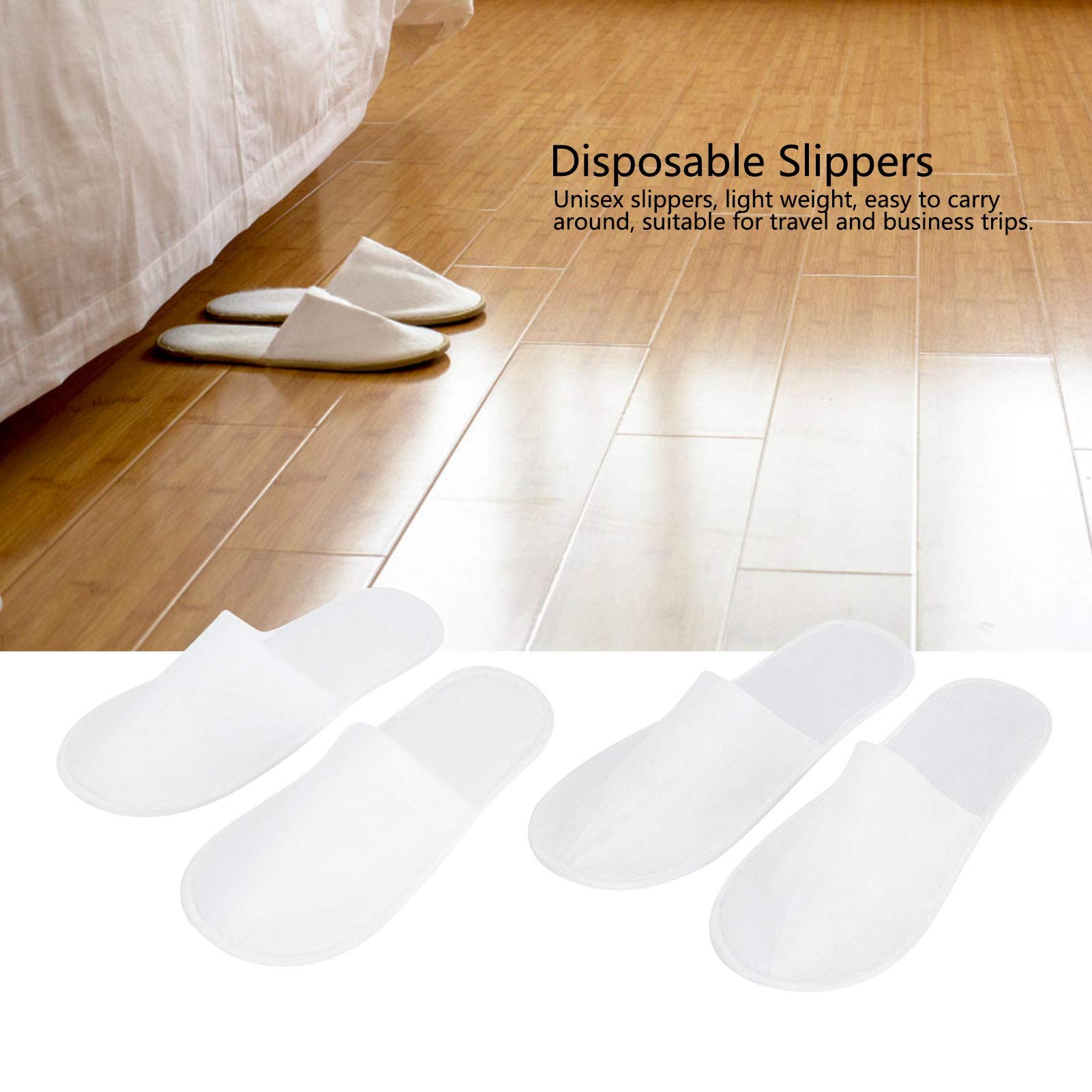Pilipane Pantofole USA e Getta,50 Paia di Pantofole USA e Getta Antiscivolo Unisex Portatili, Pantofole per Ospiti Domestici per Ospiti di Feste in Hotel Spa a casa(M)
