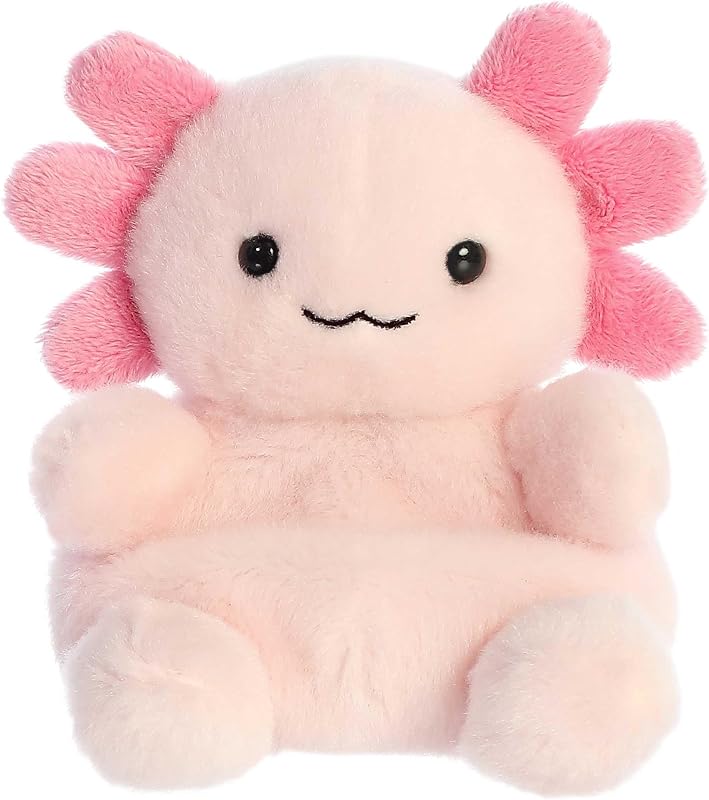 Aurora Palm Pals 5" Axe Axolotl Adorable Plush | Cuerpos rellenos de frijoles con personalidades coleccionables
