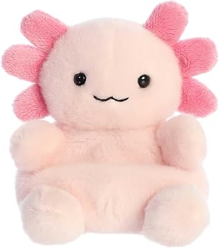 Aurora Adorable Palm PalsTM Ax AxolotlTM Stuffed Animal - Fun Collectible Plush for Kids and Adult Collectors - Perfect for Decorating Rooms and Birthday Gifts - Pink 5 Inches