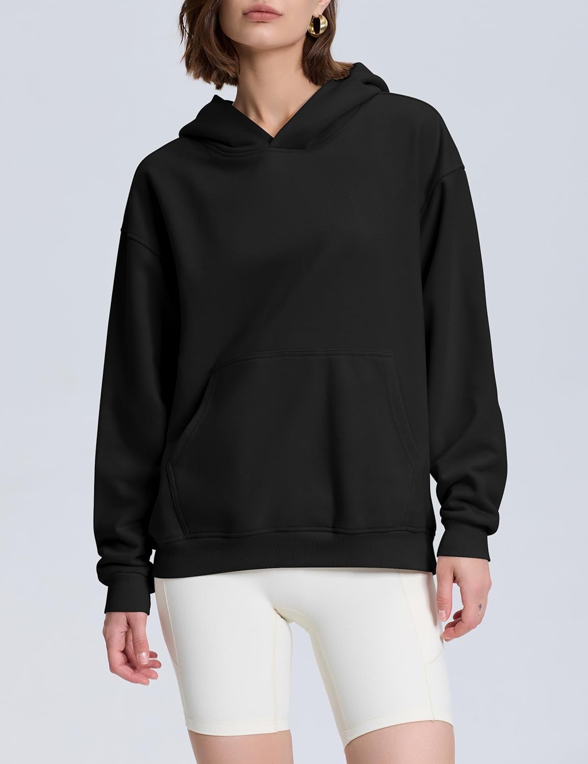 PrettyGuide Women's Casual Fall Long Sleeve Cotton Sweatshirts Oversized Hoodies Fleece Pullover with Pocket - Image 9