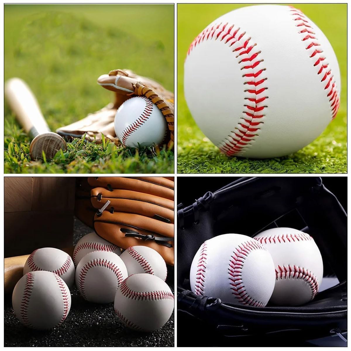 Pelotas de béisbol luminosas de 9 pulgadas que brillan en la oscuridad para práctica nocturna