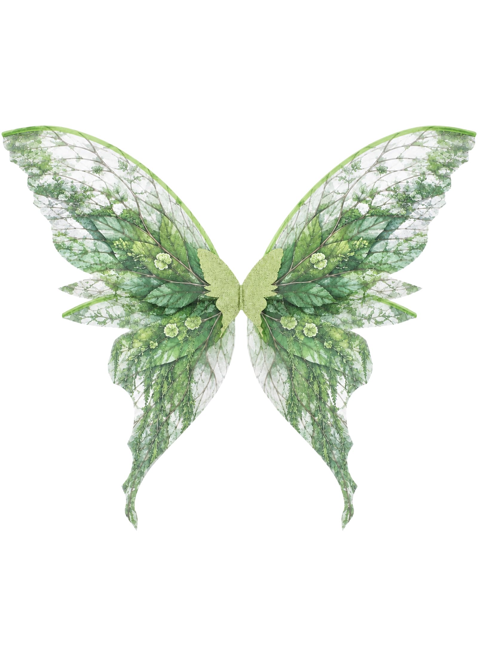 ETOFETE Fairy Wings Adult Butterfly Costume Halloween Fancy Dress, Green