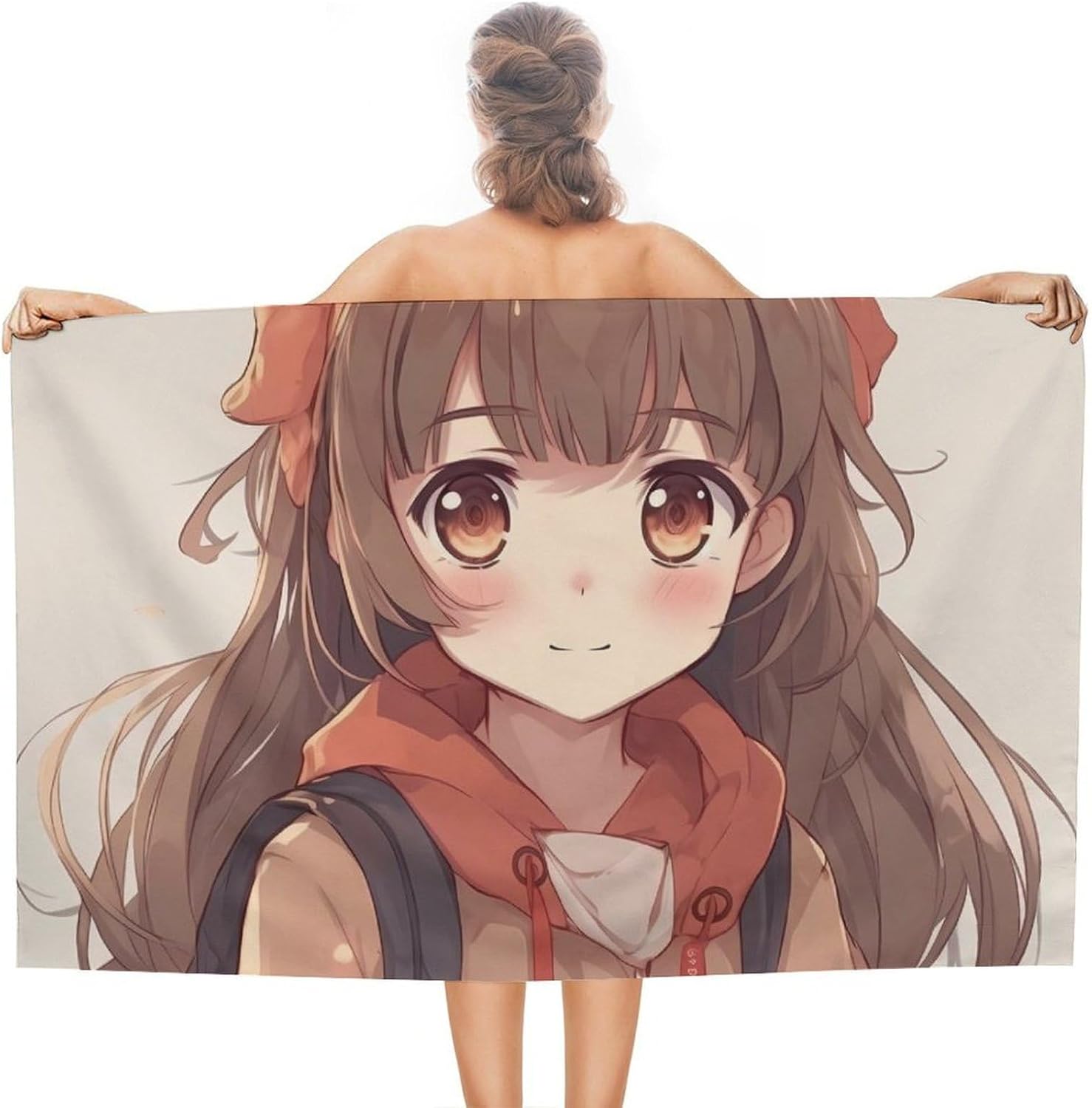 Japan Anime Beach Towel 31x51 Inch - Oversized Sand-Free Swim Towel Ultra Quick-Dry Absorbent Bath Towels for Beach, Pool, Travel, Yoga - Lightweight & Compact for Adults Gift