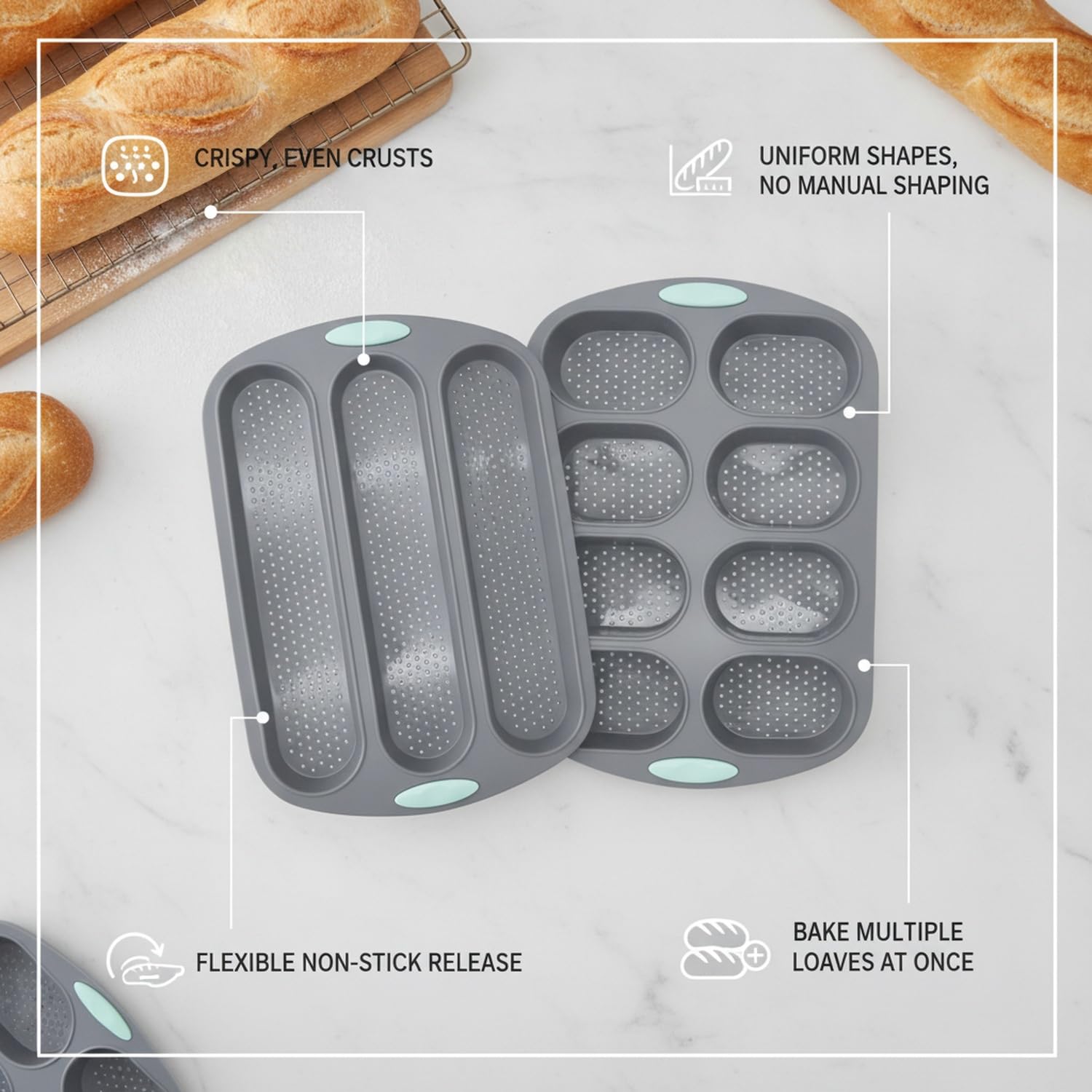 Silicone Baguette Pans