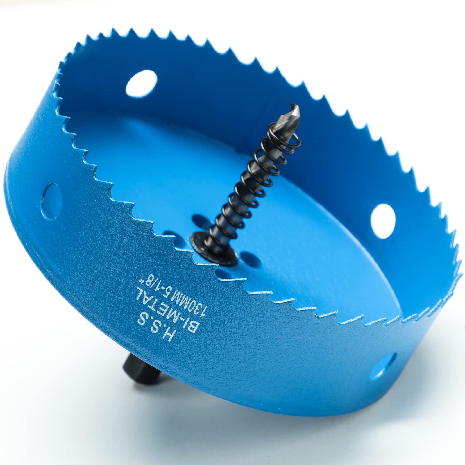 Sega A Tazza Bi-Metallica 114mm | Per Legno, Metallo, Cartongesso | Con Adattatore Esagonale E Punta Di Centraggio - Foto 9