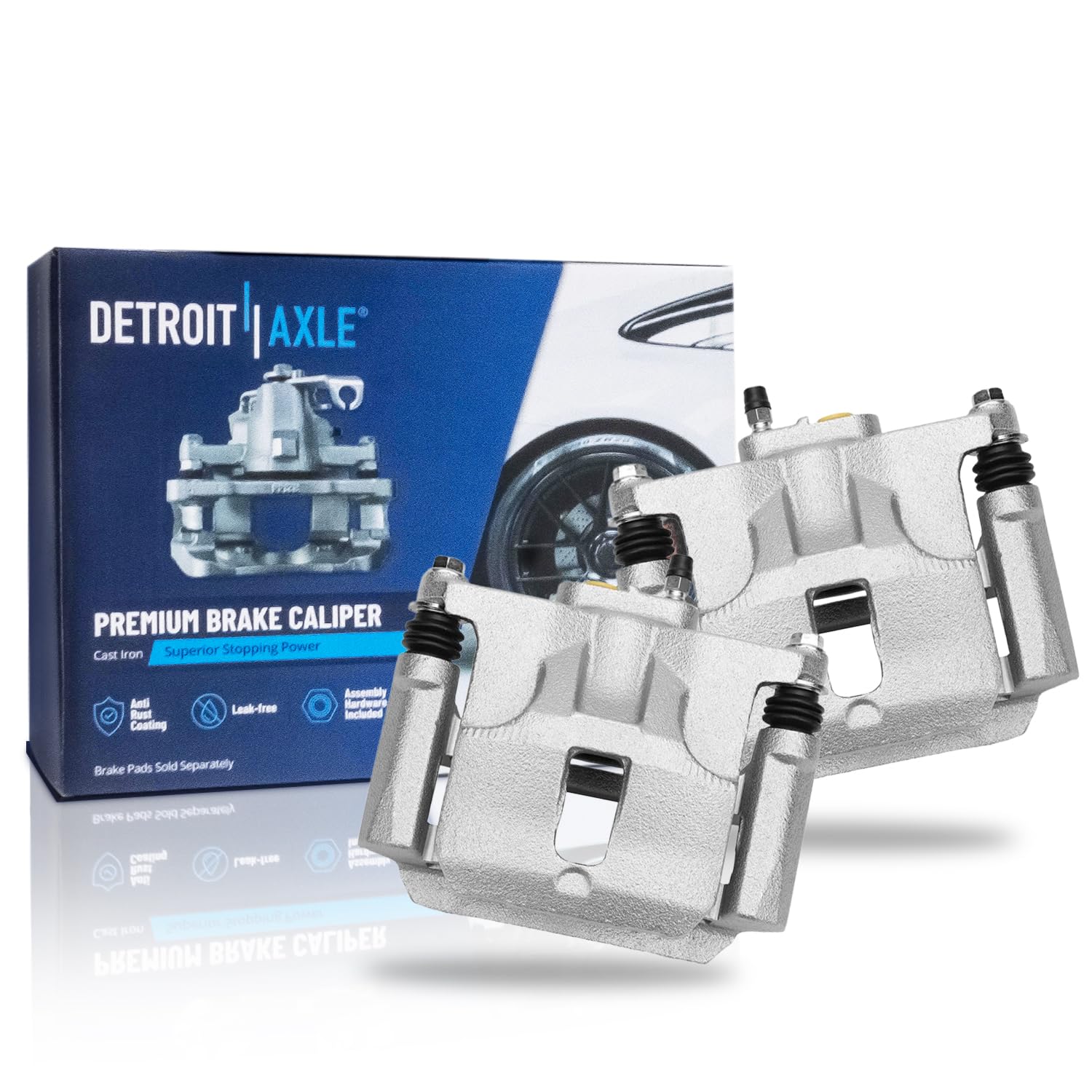 Detroit Axle - Pair Rear Brake Calipers for 2015-2020 Chevrolet Colorado